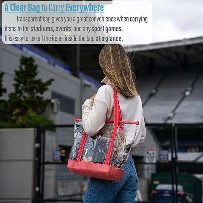 OEM ODM PVC Clear Tote Bags Tasche Frau Ladies Purses And Handbag Sac A Main Pour Femm Trendy Bags Luxury Transparent Beach Bags