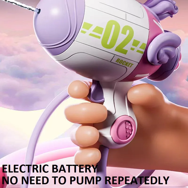 New Electric Toys Double Water Gun Electric Backpack Water Gun USB Spaceman Backpack Summer Water Gun Toy For Kids Children Toys