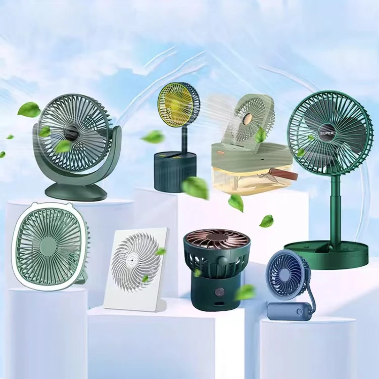 Selling Cool Folding Telescopic Fan Practical Mini Table Fans Portable Dc Motor Table Fan Outdoors