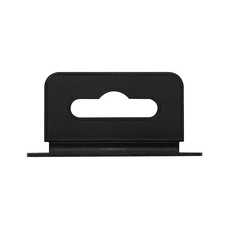 
Free samples black plastic euro hole hooks packing hanger display hook for box package 