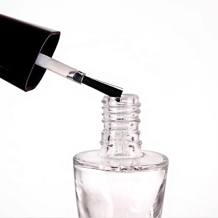 Empty vodka10ml glass bottle with fancy nail polish bottle