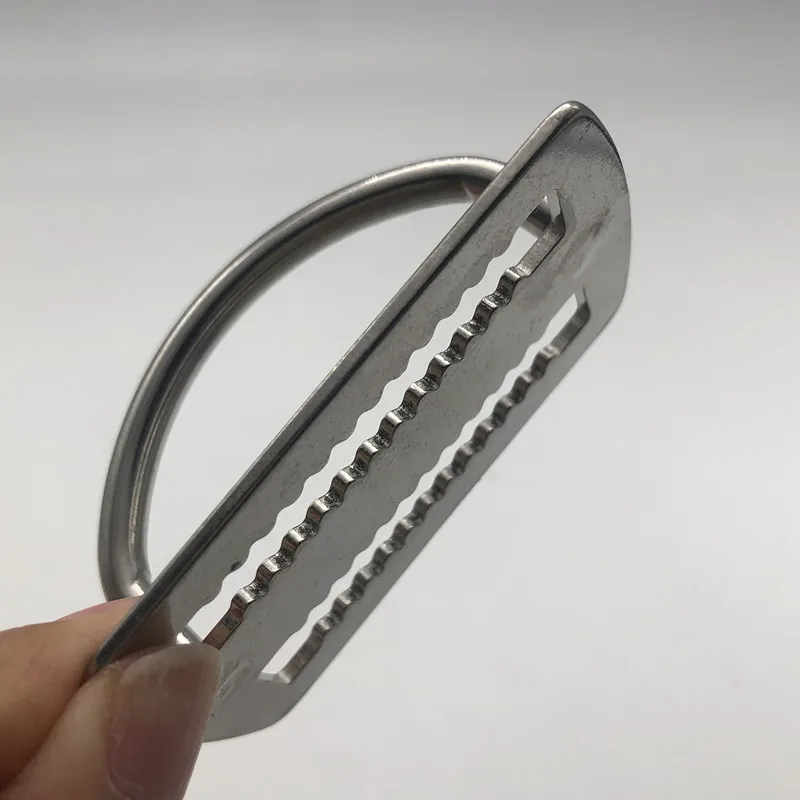 Factory Stainless Steel Scuba Dive Buckle with D-Ring Weight Belt Keeper Diving Accessories