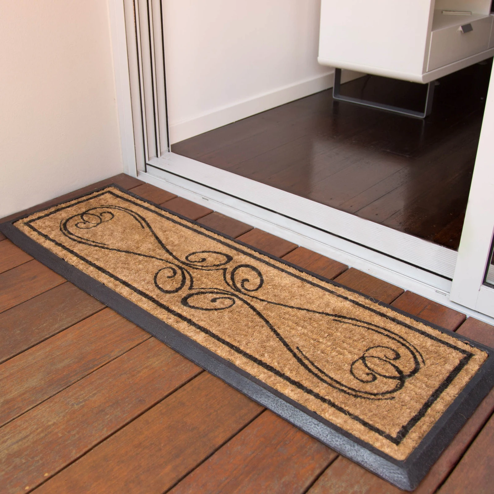 Non Slip Welcome Coconut Coco Coir Doormats with Rubber Border