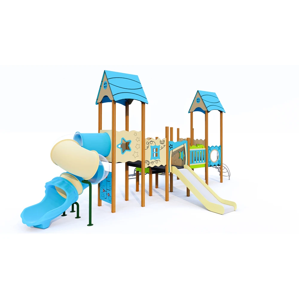 Large Outdoor Amusement Equipment Kindergarten Kids HPL Playground Slide Toys for Sale