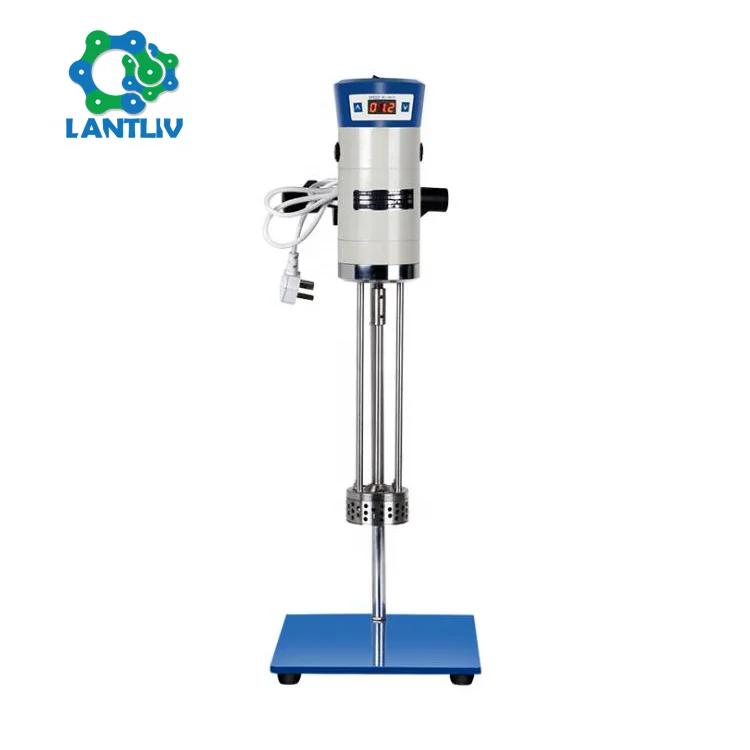 Cosmetic Pharmacy Chemical Laboratory 40L High Speed Large Torque LCD Screen Display Speed Adjustable Electric Overhead Mixer