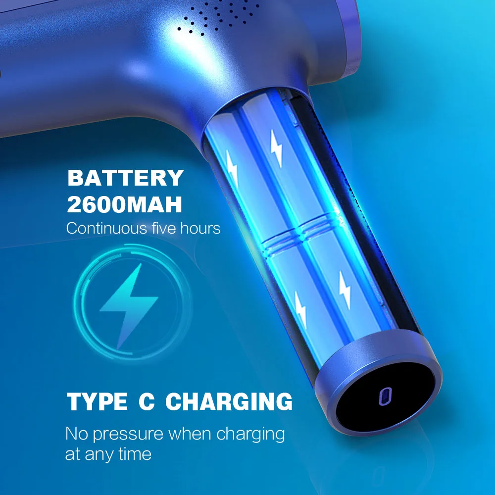 YICOLY Multifunctional Massage Tools fascia percussion muscle vibration gun massager masajeador muscular massage gun