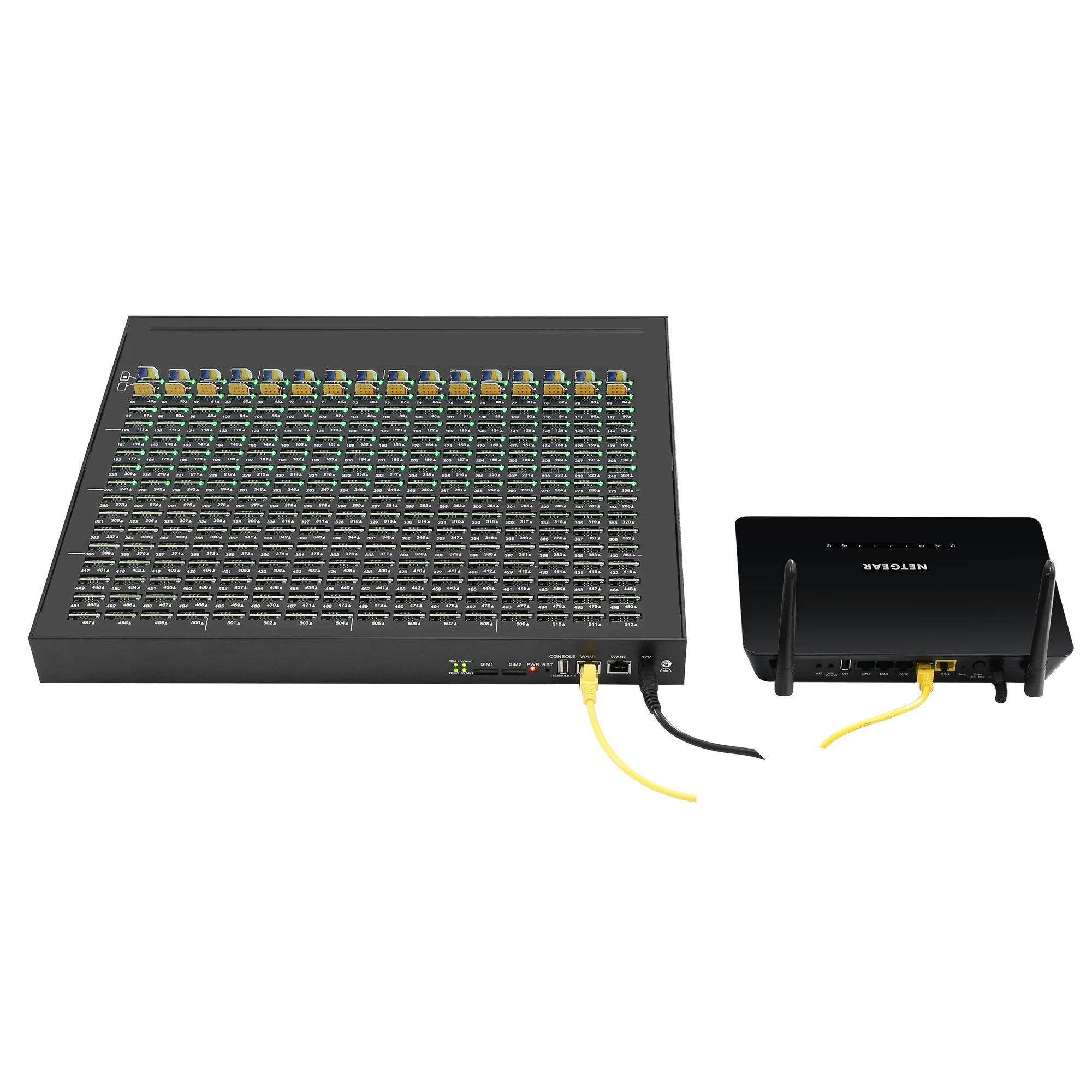 Gsm Sim Pool 512 Bank Voip Gateway