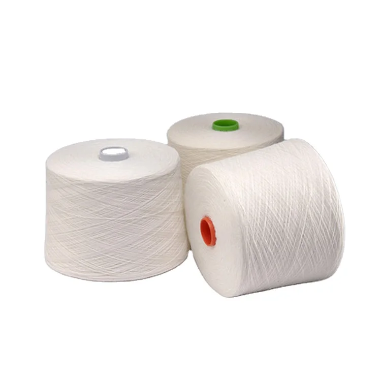 Ring Spun Polyester Cotton Blended Yarn 65% 35% Tc CVC 50/50 60/40 Yarn for Knitting Weaving