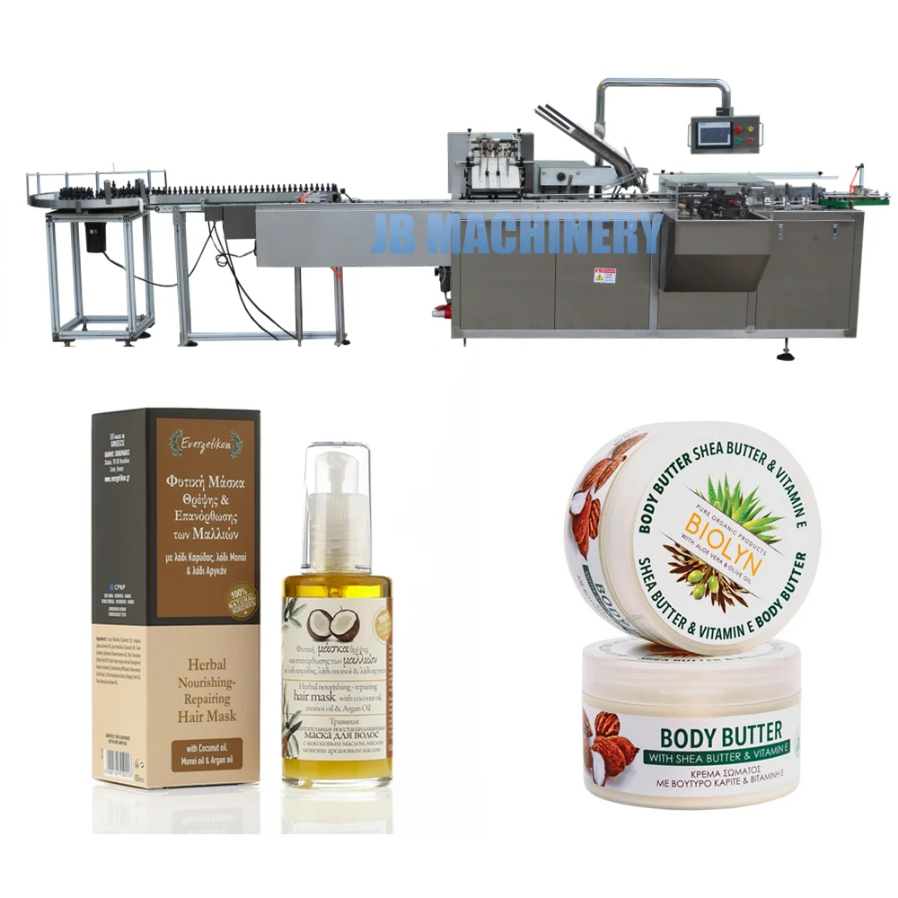 Cosmetic Box Packing Machine JB-WZ80 Facial Cream Tube Cartoning machine