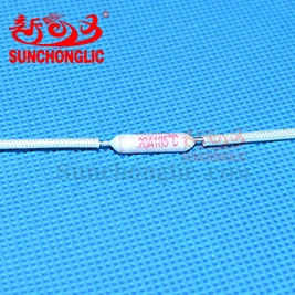 Sunchonglic high quality new style 20A rice cooker spare parts 185C ceramic fuse for electric rice cooker