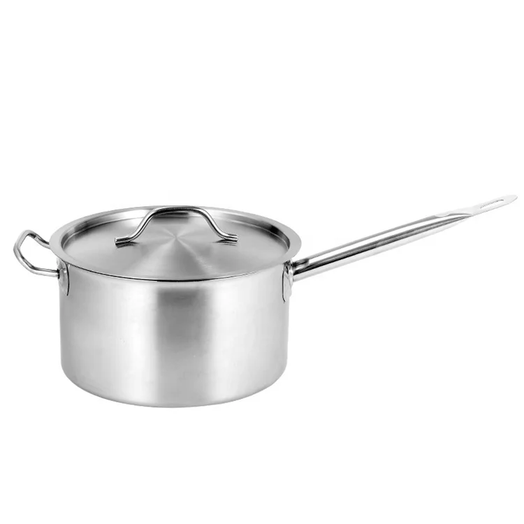 Multiple Specification Durable Cookware Stainless Steel 1.5-5L Milk Sauce Pot Food Frying Pan Capsulated Inductional Sauce Pan