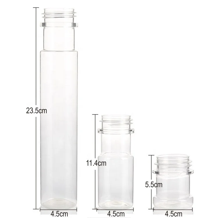 Food Grade Factory Clear PET Plastic Shaker Bottle Seasonsing Packaging Spice Pepper Powder Spice Plastic Jars