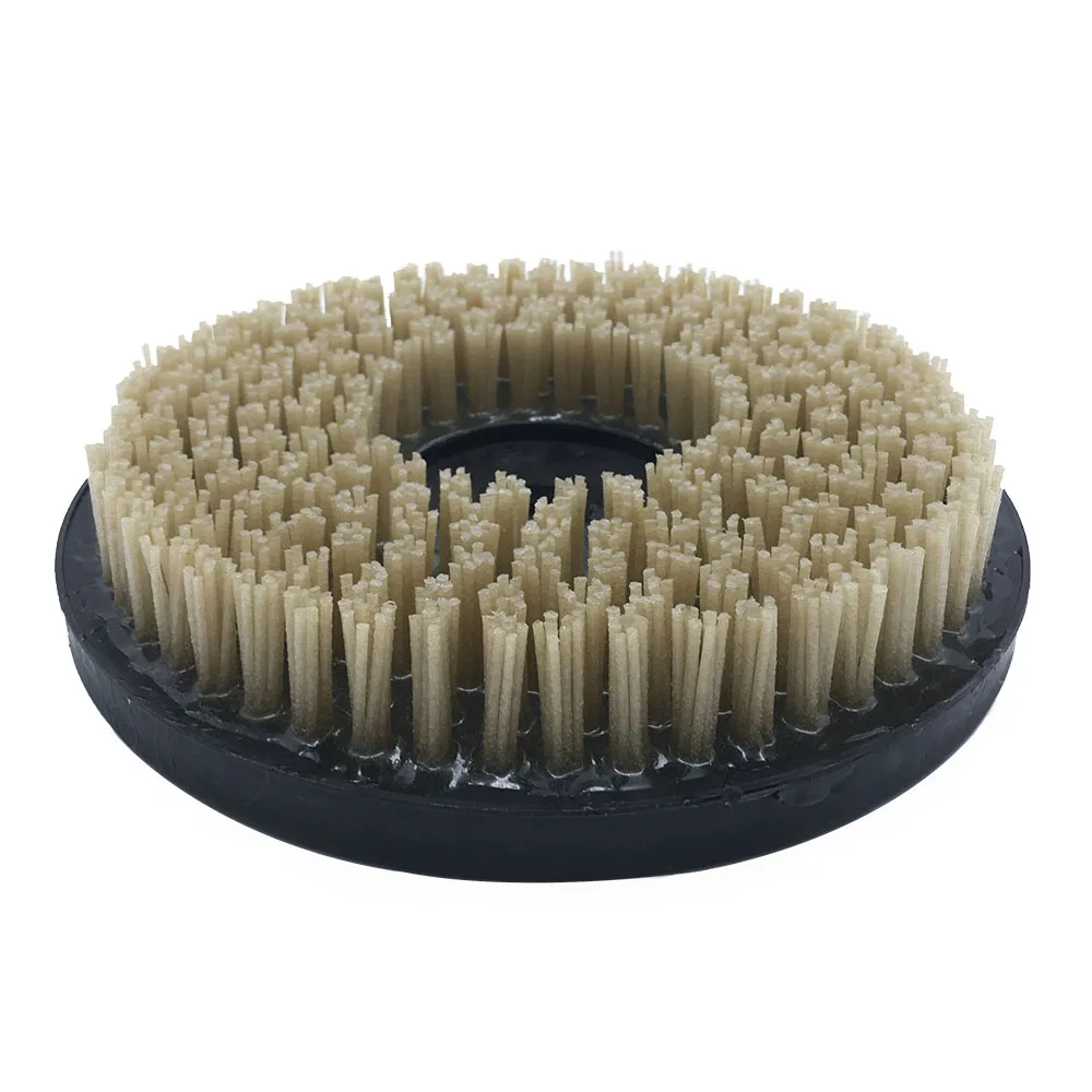 Marble granite terrazzo polishing tools 10 inch round abrasive brushes with diamond and PA612 nylon wires