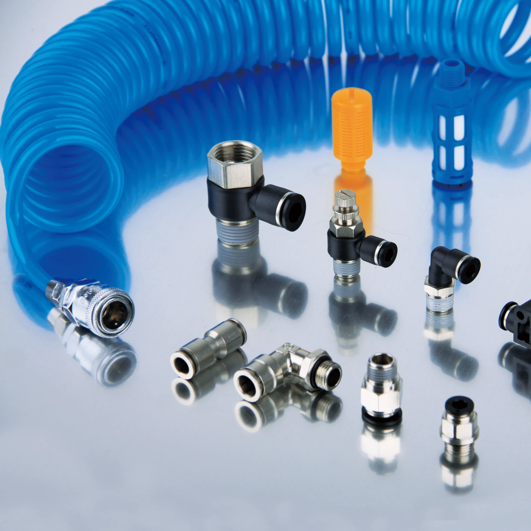 BSP Series  One touch In Pneumatic Fitting with Oring