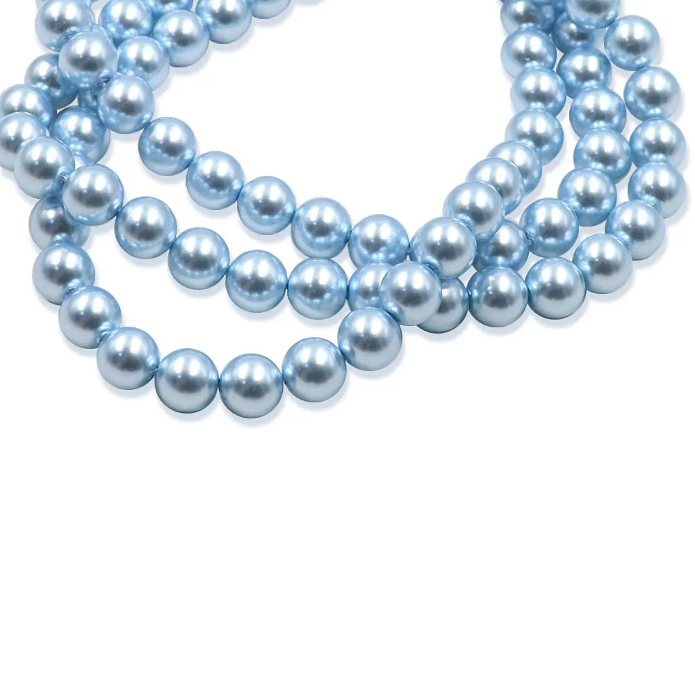 High Quality 5A Light blue 302 Loose Imitation Pearls Crystal Beads Jewelry Bracelets Manufactory Direct factory diy