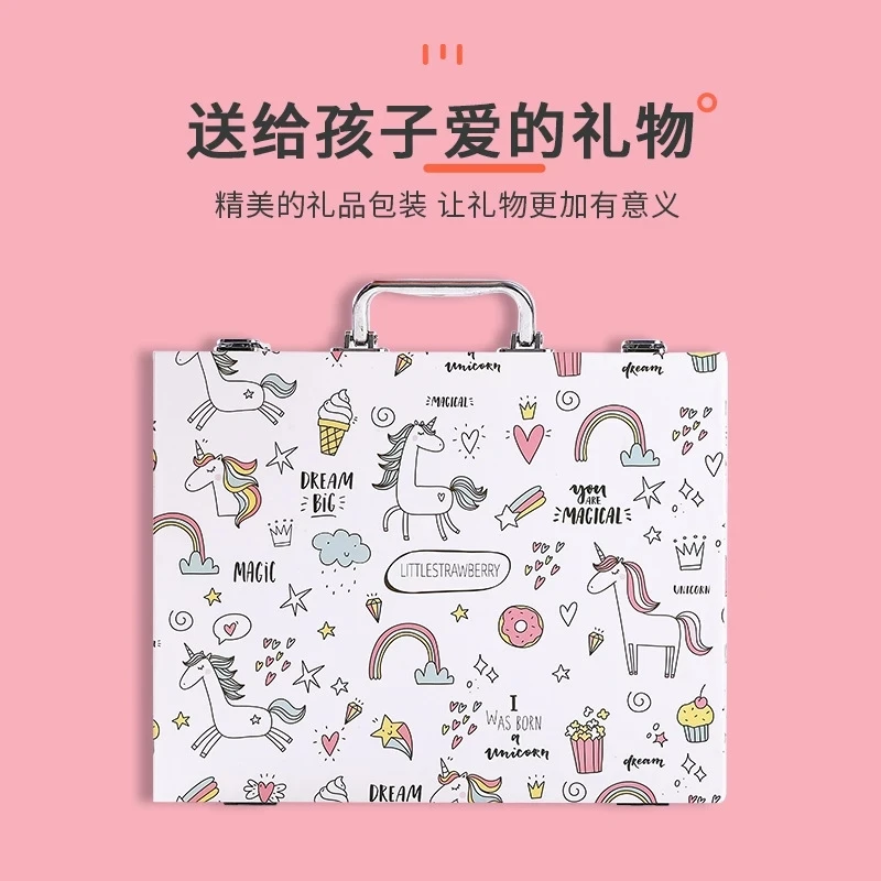 painting for children 53 suitcases Newest Custom Painting Set Art Set For kids drawing art set