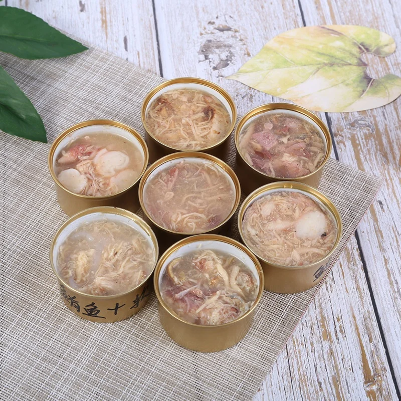 Wholesale price High Quality Canned Pet Treats Cat dog Snacks 80g chicken tuna beef Taste Cat Wet Cans Food Canned
