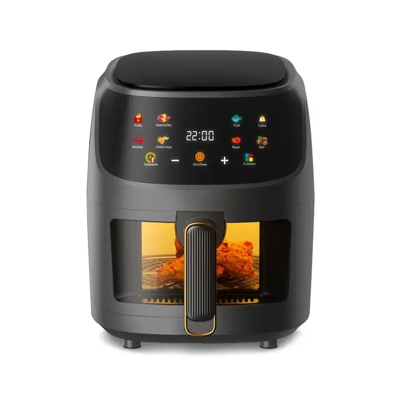 1700w 8l Digital Control Air Fryers Visualable Multifunction Electric Air Fryers With Touch Screen
