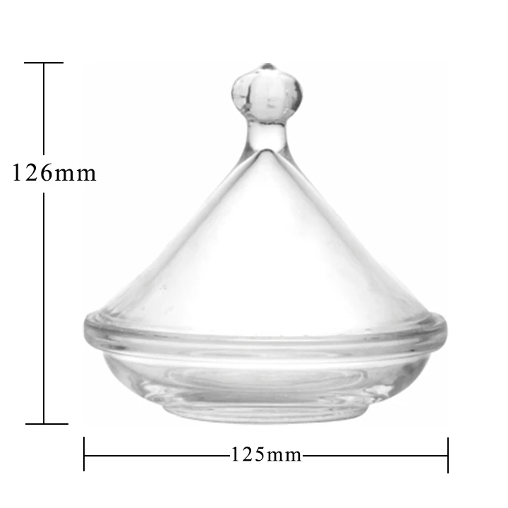 Luxury Factory Bulk Sale Wedding Crystal Cookie Pot Glass Candy Jars Wholesale