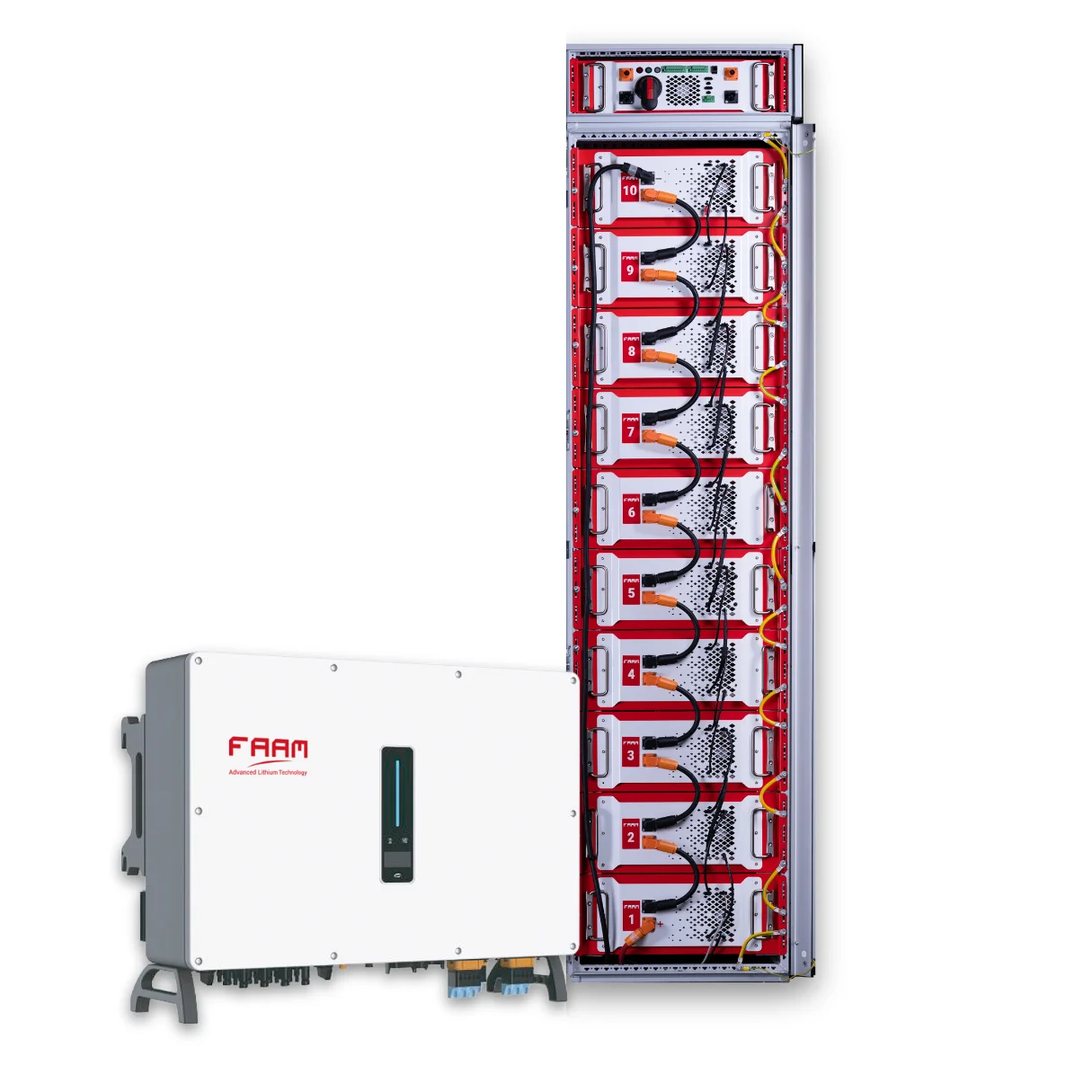 72Wh-40kW Made in Italy Industrial and Commercial Energy Storage FAAM Brand Energy Storage System