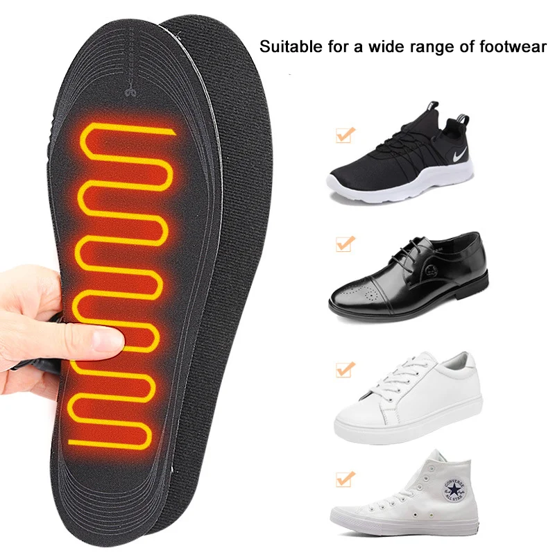Electric Heated Shoe Insoles Feet Heater Warm Socks USB Charging Foot Heater Winter  foot warming sports & comfort insoles