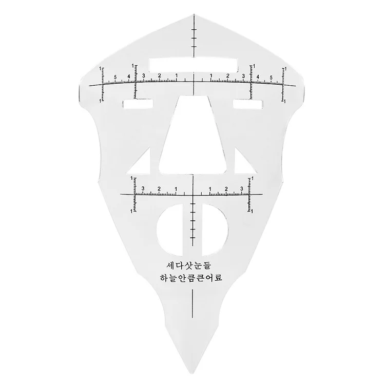 new arrival disposable auxiliary eyebrow stencils permanent makeup tattoo eyebrow ruler