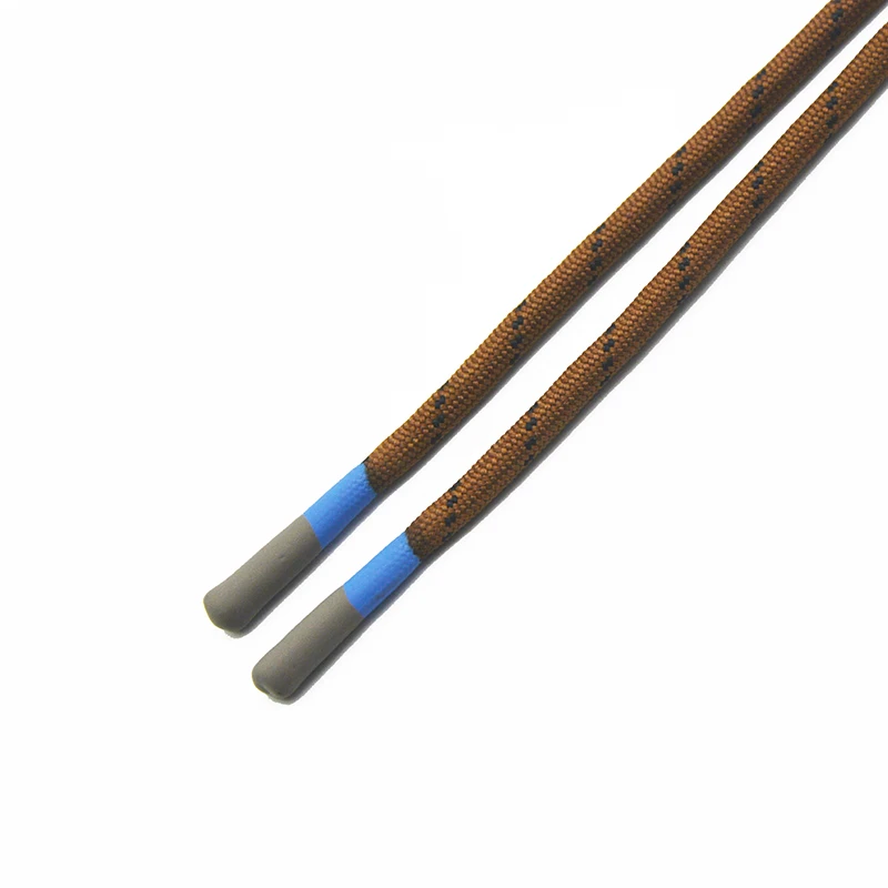 Sport Shoelace Round Silicone Dipping Shoelace Custom Brand Logo Tie Shoelace