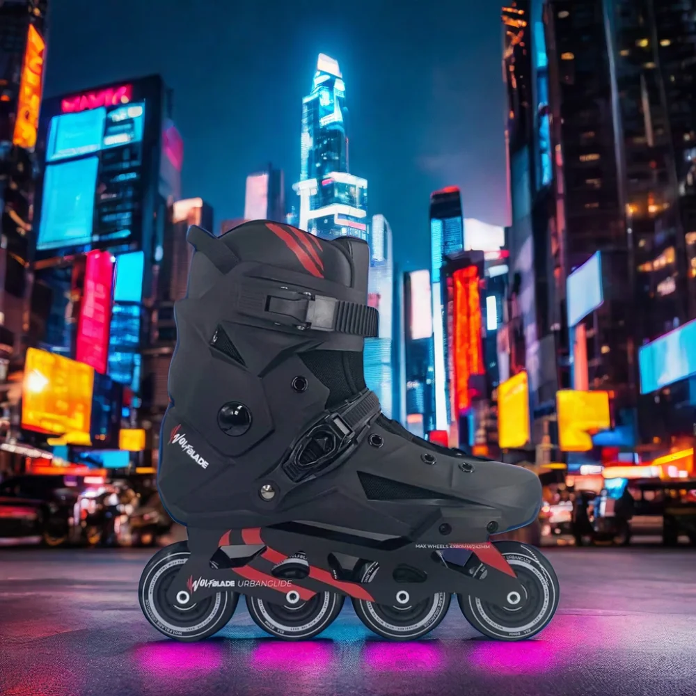 YSMLE High Performance hot sale  80MM 4 -Wheel Speed Inline Skate  Aluminum Professional Racing for Adult Fitness Roller Skate