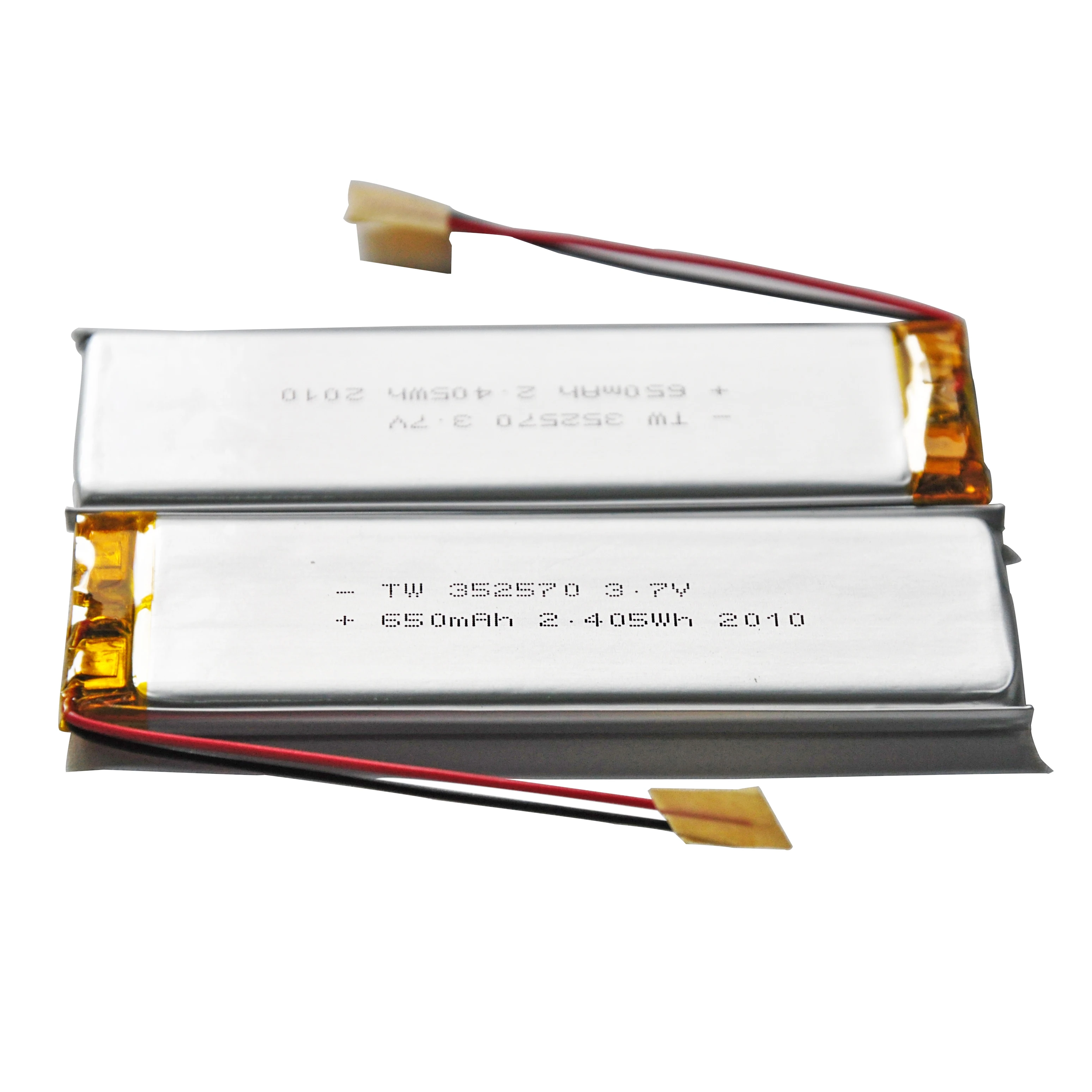 Taiwoo OEM ODM Lipo Battery Cell PCM Rechargeable Battery 352570 600mAh Lithium Polymer Battery Pack