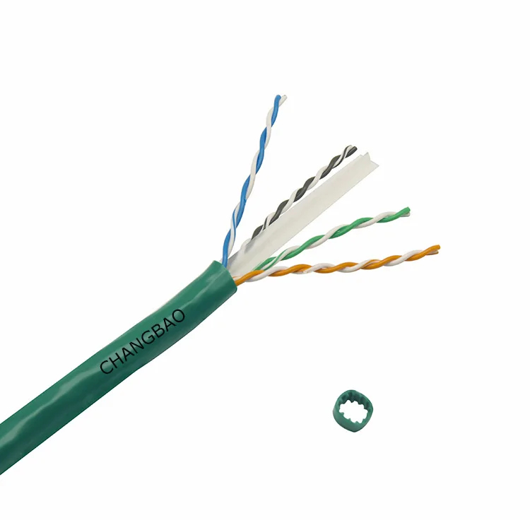 CHANGBAO High speed 23AWG 4 pairs copper conductor PVC LSZH jacket indoor lan ethernet networking Cat6a UTP cable