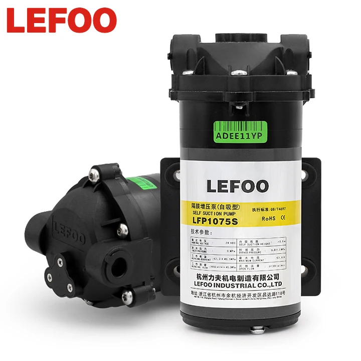 Lefoo самогрунтовой водный насос 24v 75 г RO мембранный высокого давления для воды очиститель обратного осмоса