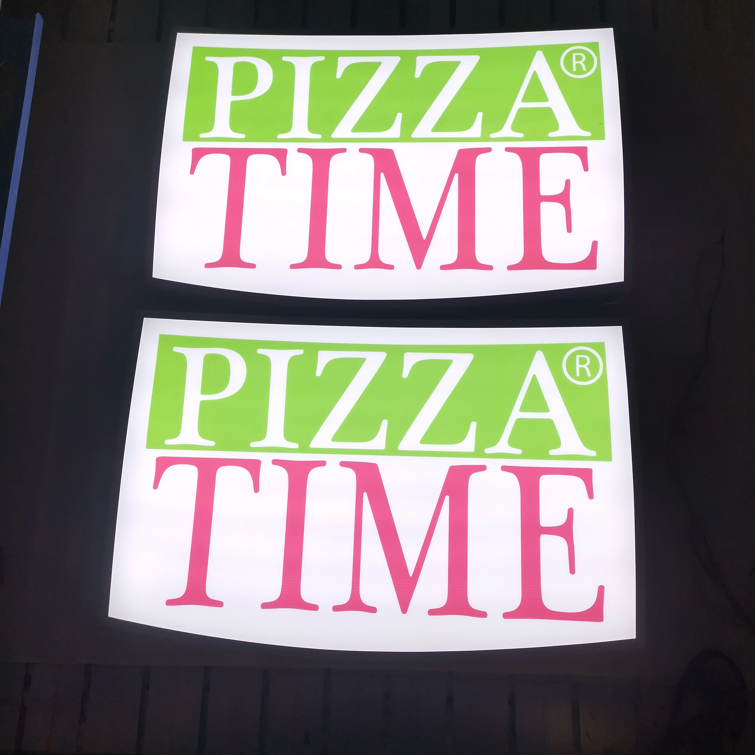 Hamburger Pizza Custom Window Hanging Lightbox Exterior Signages For Shop Advertising Hamburger Sign Food Store