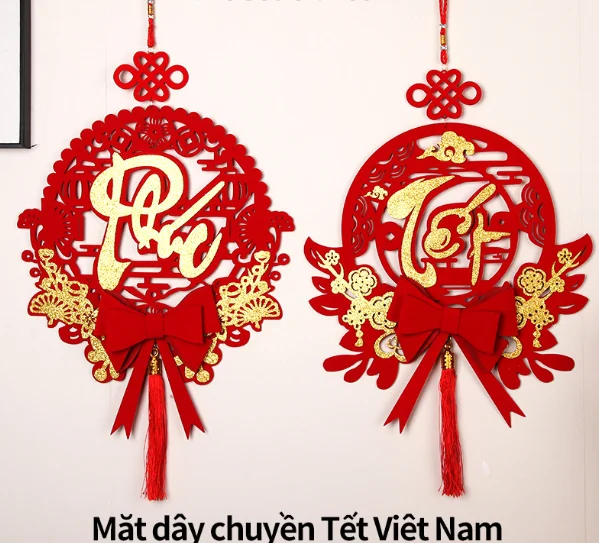 Home Hanging Ornament Chinese Lunar New Year 2024 Vietnamese Spring Festival Hanger