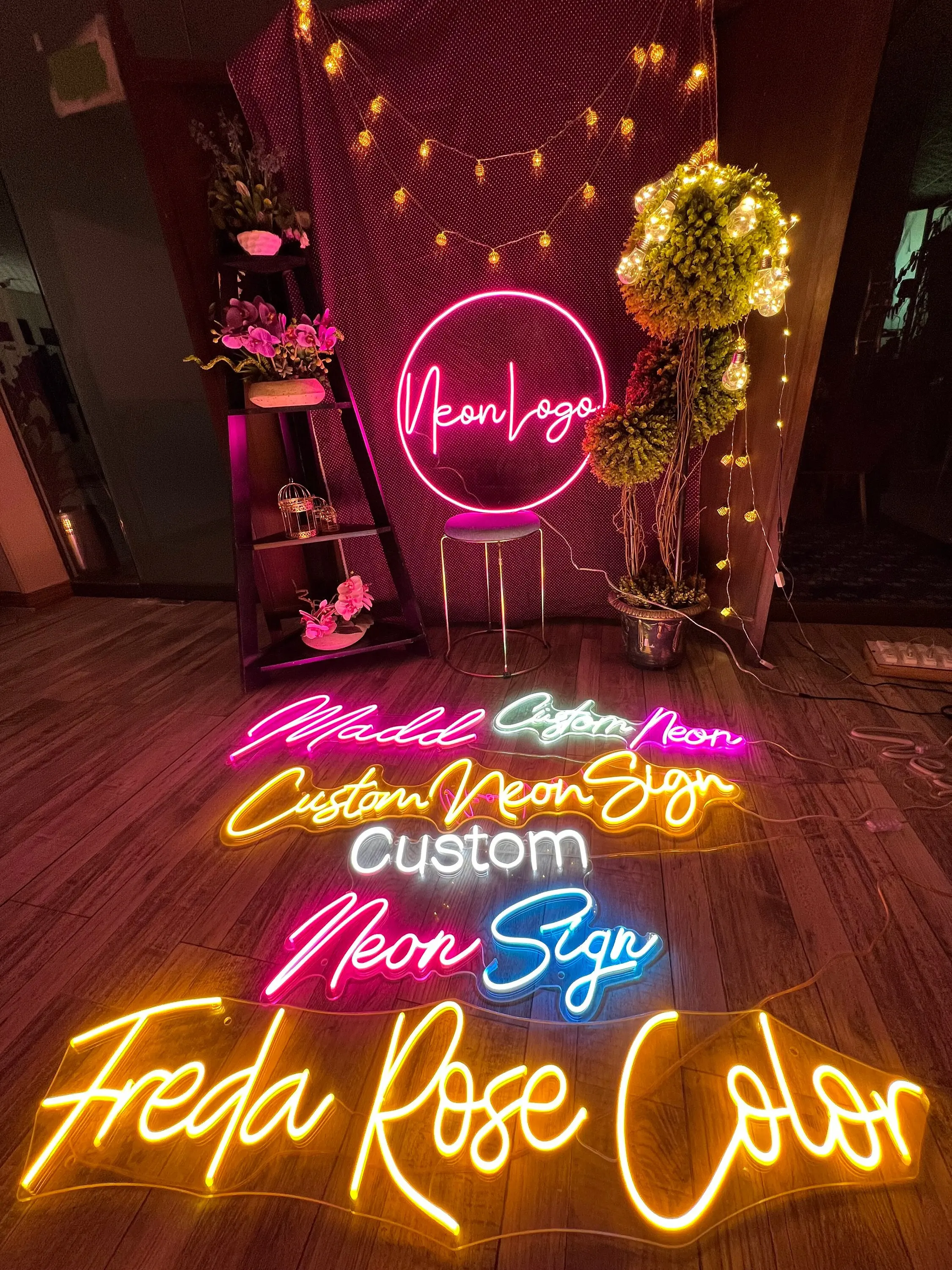 Custom Neon Sign Aesthetic Neon Signs LED Neon Light Wedding Home Decor Wall Room Bar Party Advertising Board Logo Sign