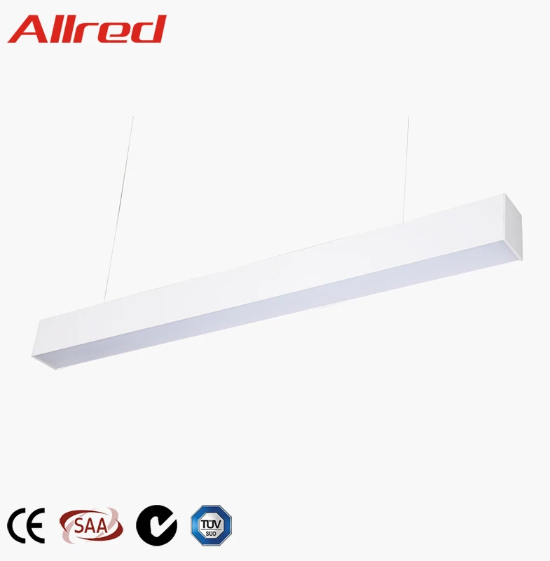 40 Вт 30 Вт 20 Вт экономичный алюминиевый корпус линейный светодиодный подвесной офисный линейный светильник