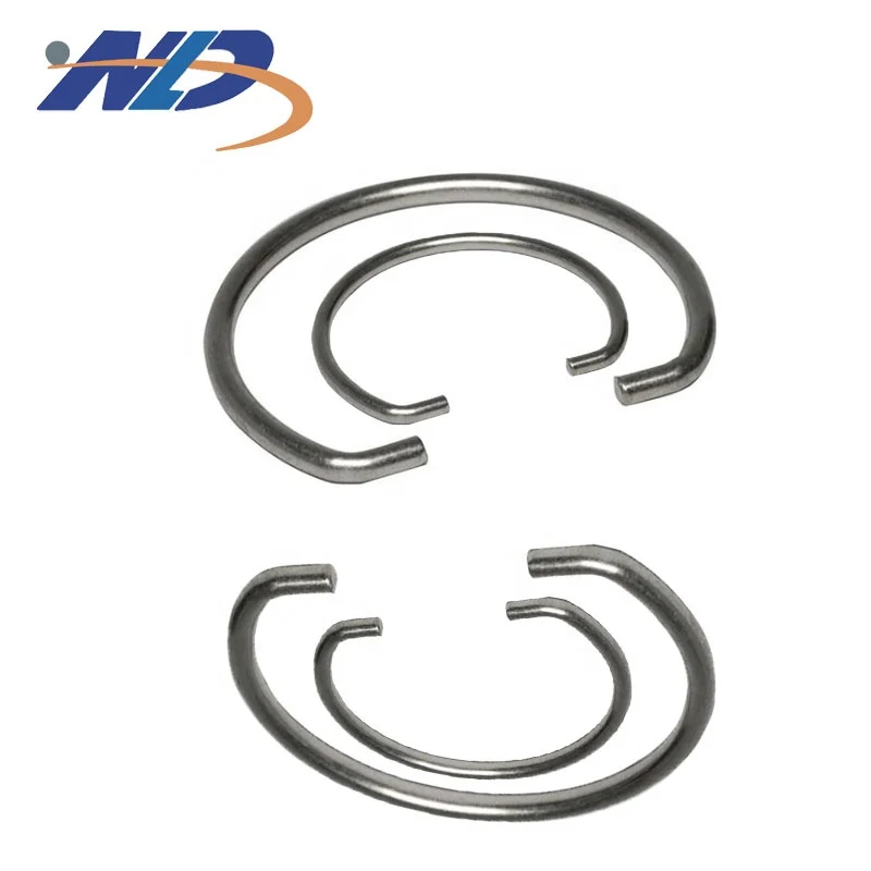 Factory custom multi-specification spring stainless steel wire open retaining ring U-shaped C-shaped circlip