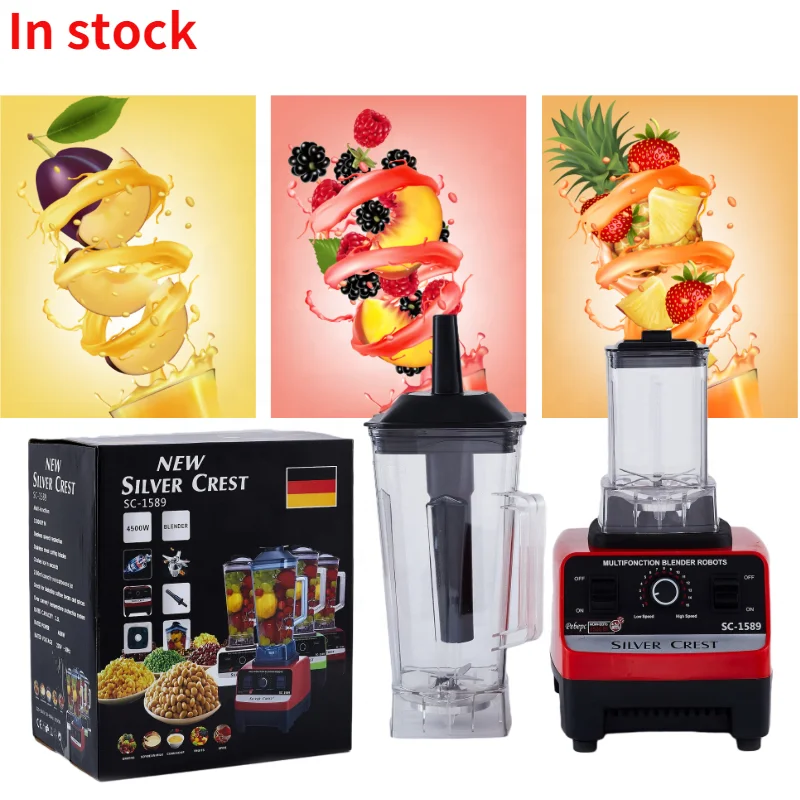 Silver crest4500 W commercial Blender milk tea restaurant cuisine house hold ice crusher