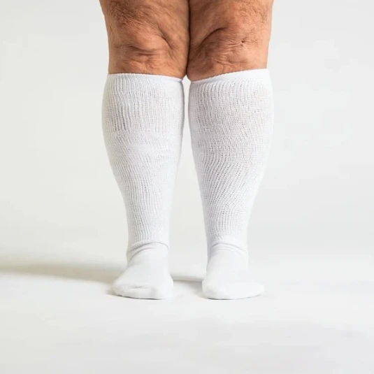 Unisex Crew Loose Fit Thick Diabetic Sock Men Cotton Bamboo Made custom logo anti-slip Diabetic socks