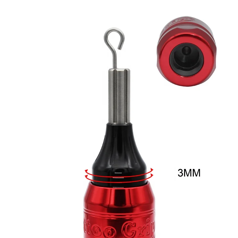 Ambition gourd 32mm adjustable tattoo handle can be sterilized by high temperature, adjustable needle 3mm carved tattoo grip
