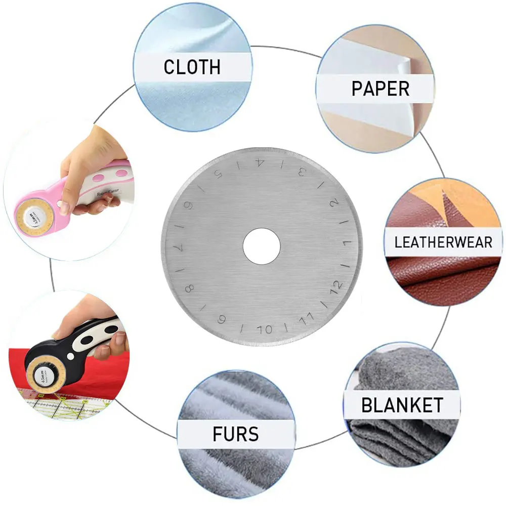 45mm Rotary Cutter Blade For Olfa rotary cutter ,Fisfars Rotary Cutter