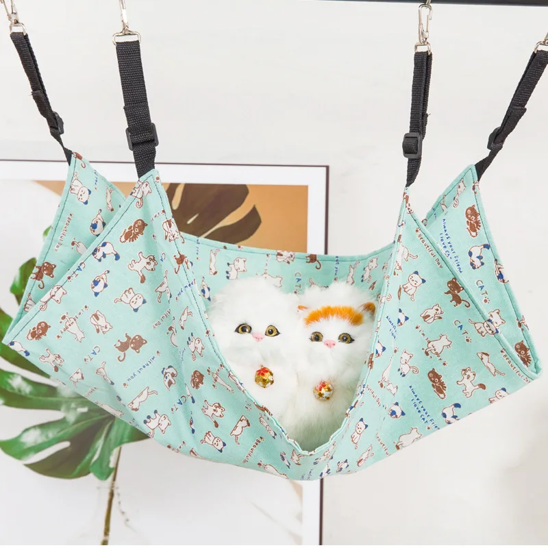 Pet cage Hammock Pet Cat Hammock Soft Plush pet Bed Suitable for Ferret Cotton Hammock