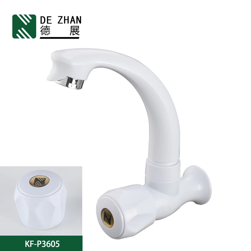 Single Lever Chrome Sink Faucet Cold Water Kitchen Tap Supplier Wall Mounted Modern China CLASSIC Contemporary ABS Plastic G1/2