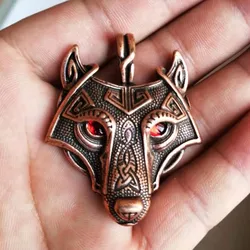 Jewelry wholesale alloy Viking pendant personalized jewelry wolf head necklace