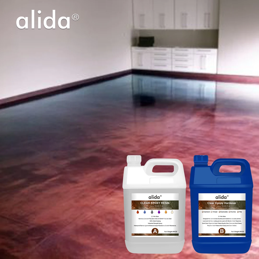 Epoxy Self Leveling Metallic Garage Floor Coatings