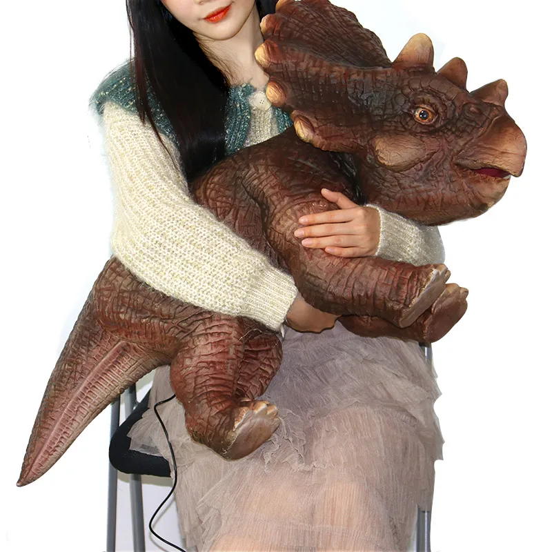 2024 spring  realistic 3d animatronic dinosaur puppet for Christmas