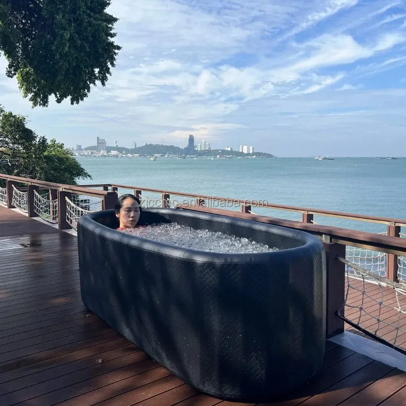 Portable Bath Tub for Recovery Cold Plunge Therapy Tub Portable Fitness Large Ice Bath Tubs