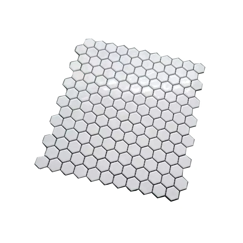
Black White Mixed Colors F Ceramic smart Hexagon Mosaic Bathroom Floor Tile and Wall Kitchen backsplash 