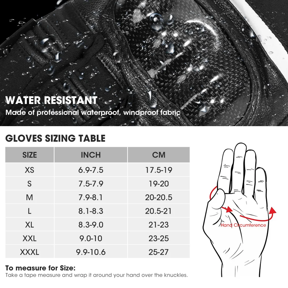 Winter Thermal Hand Warmer Electric Car Heat Glove Skiing Motorcycle War Two Choices 3.7 V Battery Waterproof Heated Gloves