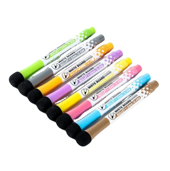 home education multicolor low odor whiteboard kids mini dry erase markers pen magnetic
