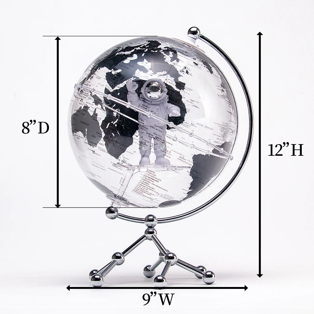 LED World Map Rotating Globe Night Lamp Novelty Light For Home Decoration Earth Globes